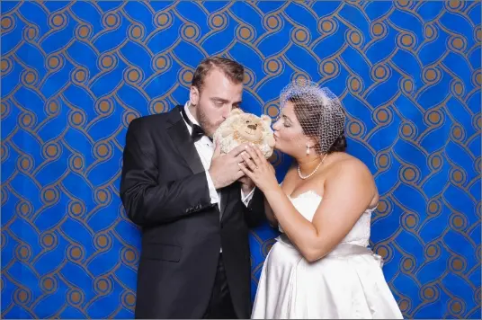 Blue and gold royal wave backdrop