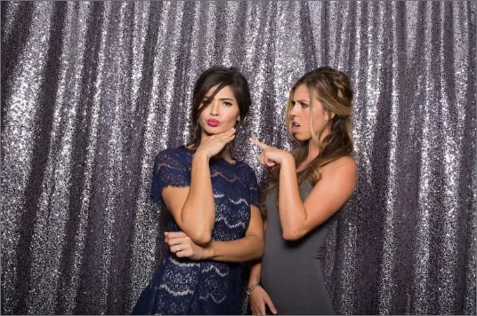Slate sequin backdrop